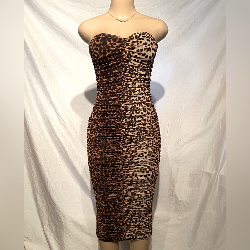Fashion Nova leopard Print Dress M